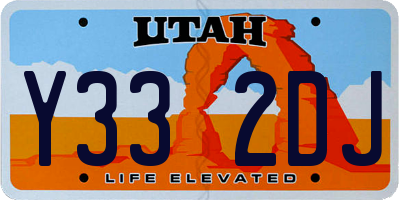 UT license plate Y332DJ