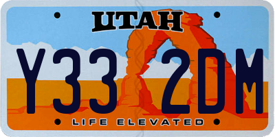UT license plate Y332DM