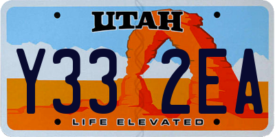 UT license plate Y332EA