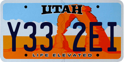 UT license plate Y332EI