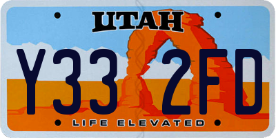 UT license plate Y332FD