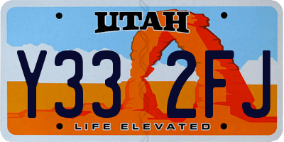 UT license plate Y332FJ