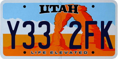 UT license plate Y332FK