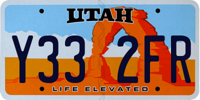 UT license plate Y332FR