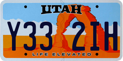 UT license plate Y332IH