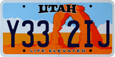 UT license plate Y332IJ