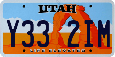 UT license plate Y332IM