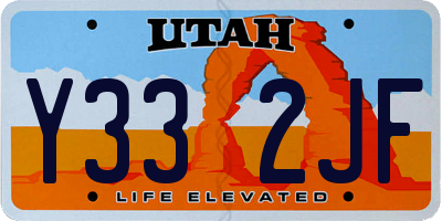 UT license plate Y332JF