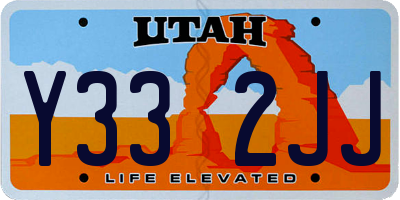 UT license plate Y332JJ