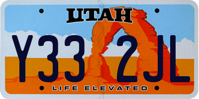 UT license plate Y332JL