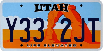 UT license plate Y332JT