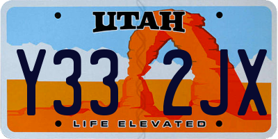 UT license plate Y332JX