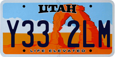 UT license plate Y332LM