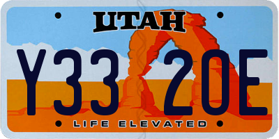 UT license plate Y332OE