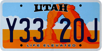 UT license plate Y332OJ