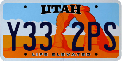 UT license plate Y332PS