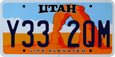 UT license plate Y332QM