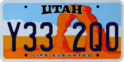 UT license plate Y332QO