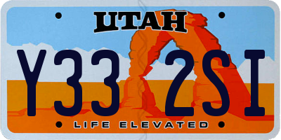 UT license plate Y332SI