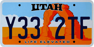UT license plate Y332TF