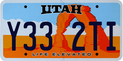 UT license plate Y332TI