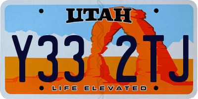 UT license plate Y332TJ