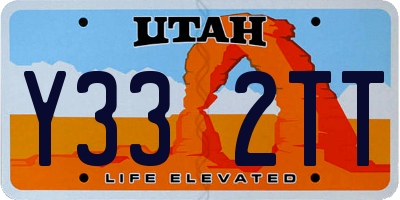 UT license plate Y332TT