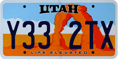 UT license plate Y332TX