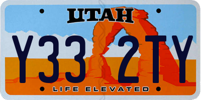 UT license plate Y332TY