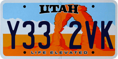 UT license plate Y332VK