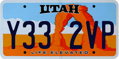 UT license plate Y332VP