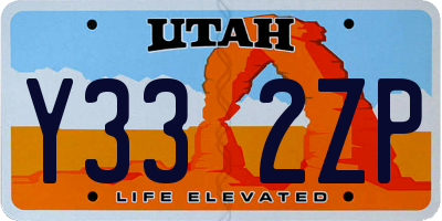 UT license plate Y332ZP