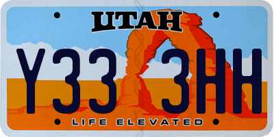 UT license plate Y333HH
