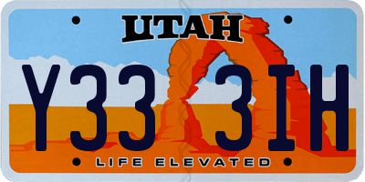 UT license plate Y333IH