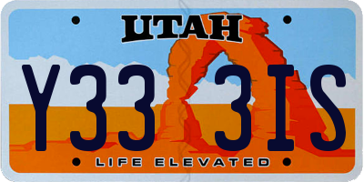 UT license plate Y333IS