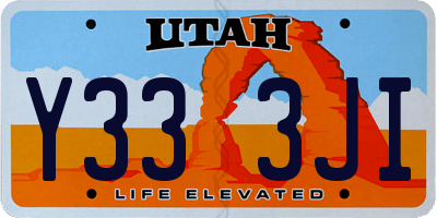UT license plate Y333JI