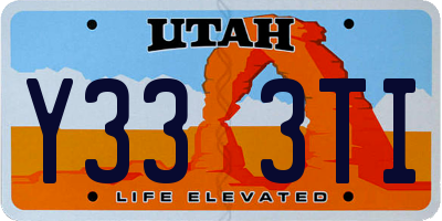 UT license plate Y333TI