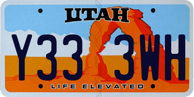 UT license plate Y333WH