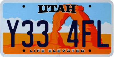 UT license plate Y334FL