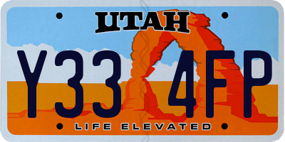 UT license plate Y334FP