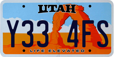UT license plate Y334FS