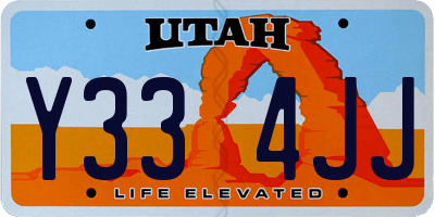 UT license plate Y334JJ