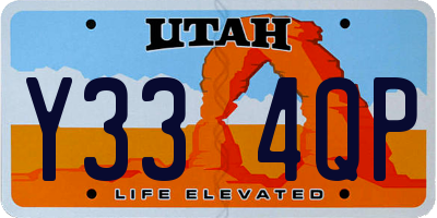 UT license plate Y334QP