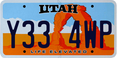 UT license plate Y334WP