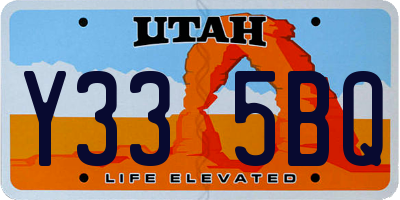 UT license plate Y335BQ