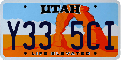 UT license plate Y335CI