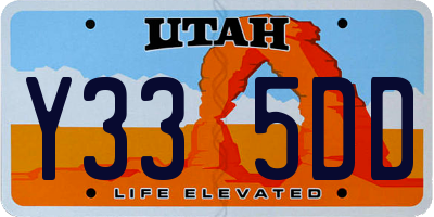 UT license plate Y335DD