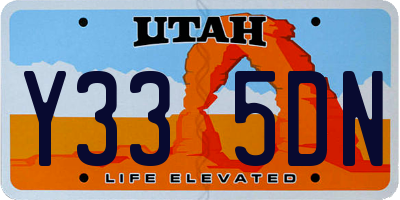 UT license plate Y335DN