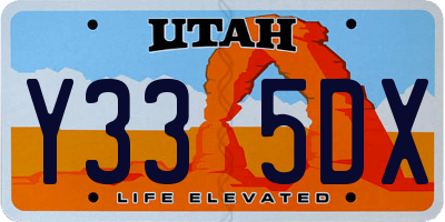 UT license plate Y335DX