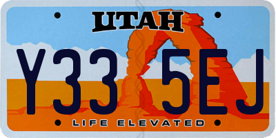 UT license plate Y335EJ
